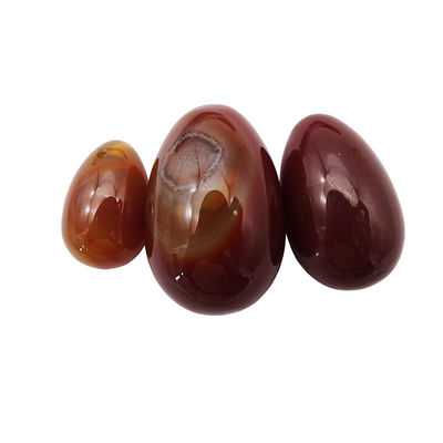지역 특징 요니 달걀 붉은 아가트 천연 보석 자이드 달걀 여성용 케겔 운동