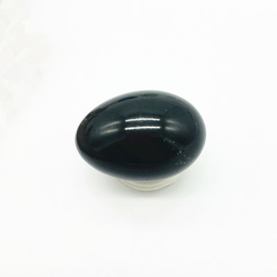 자연 어두운 녹색 인증 중형 뚫린 네프리트 자이드 요니 알 40*30mm