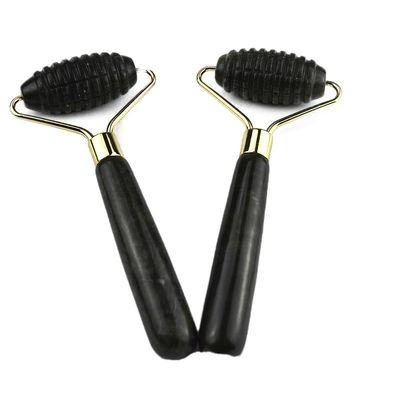 맞춤형 로고 가용 Spikey 자연 Xiuyan Jade 얼굴 Guasha 롤러 얼굴 마사저 피부 마사지 Gua Sha 미용 도구 여성