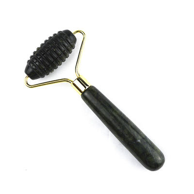 맞춤형 로고 가용 Spikey 자연 Xiuyan Jade 얼굴 Guasha 롤러 얼굴 마사저 피부 마사지 Gua Sha 미용 도구 여성