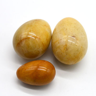 자연 노란 자이드 계란으로 질을 꽉 잡아 45*30/40x30/x20mm 케겔 운동 도구