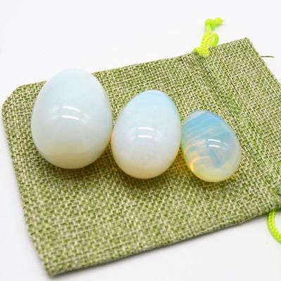 오팔라이트 요니 달걀 골반 케겔 운동 자이드 달걀 질 근육 강화 및 크리스탈 볼 마사지