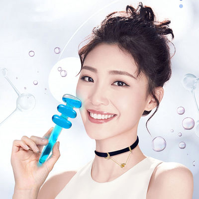 뚜라미 모양의 미용 얼음 덩어리 얼굴 롤러 냉각 덩어리 얼굴 목 눈 원 피부 관리 마사지 도구 붓을 줄여줍니다