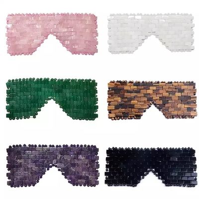 16*9cm 친환경 천연 자이드 얼굴 마스크와 로즈 쿼츠 얼굴 눈 마스크 뷰티 에센셜 듀얼 팩
