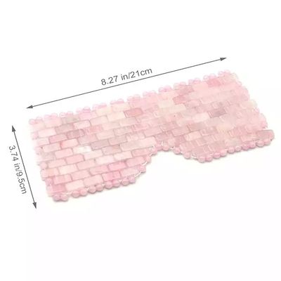 16*9cm 친환경 천연 자이드 얼굴 마스크와 로즈 쿼츠 얼굴 눈 마스크 뷰티 에센셜 듀얼 팩