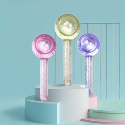 노화 방지 얼굴 마사지 도구 얼음 덩어리 얼굴 목과 눈을 식히기 위해 반짝이는 피부를 튼튼하게 보로 실리케이트 유리