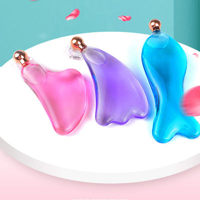 맞춤형 아이스 가샤 마사지 페이스 리프트 피부 관리 도구 냉각 아름다움 얼굴 아이스 글로브 가와 샤 마사지 도구 SPA