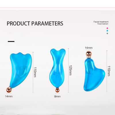 맞춤형 아이스 가샤 마사지 페이스 리프트 피부 관리 도구 냉각 아름다움 얼굴 아이스 글로브 가와 샤 마사지 도구 SPA