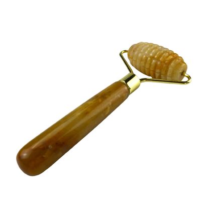 얼굴 마사저 노란 자이드 맞춤 보석 자이드 롤러 얼굴 및 목 마사지