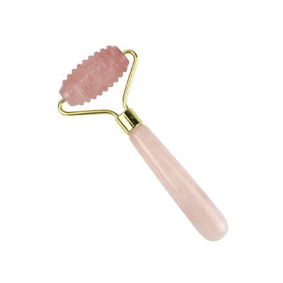 얼굴 마사지 도구 피부 관리 및 마사지 도구에 대한 100% 천연 로즈 쿼츠 구아 샤 자이드 롤러