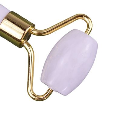 천연 백색 자이드 롤러 가우샤 얼굴 뷰티 마사저 얼굴 가우샤 마사지 도구 노화 방지 얼굴 마사지 사용자 지정 로고