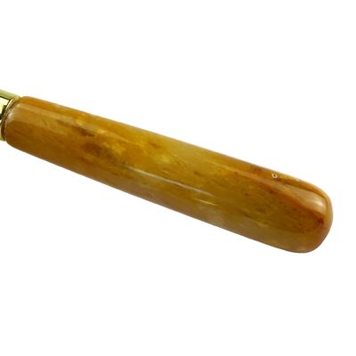 얼굴 마사지 장비 천연 노란색 자이드 얼굴 Guasha 롤러 마사지 도구 뷰티 도구