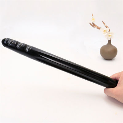 블랙 비안 스톤 신체 마사지 스 Wand 효과적 인 Meridian Dredging 및 림프 배수 개선