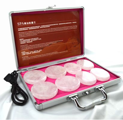 몸 마사지 맑은 쿼츠 스톤 구아 샤 8pcs 구아샤 세트