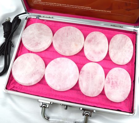 몸 마사지 맑은 쿼츠 스톤 구아 샤 8pcs 구아샤 세트
