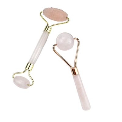얼굴 마사지 천연 사설 레이블 크리스탈 로즈 쿼츠 분홍색 Guasha Gua Sha 마사지 얼굴 마사지 도구에 대한 자이드 롤러
