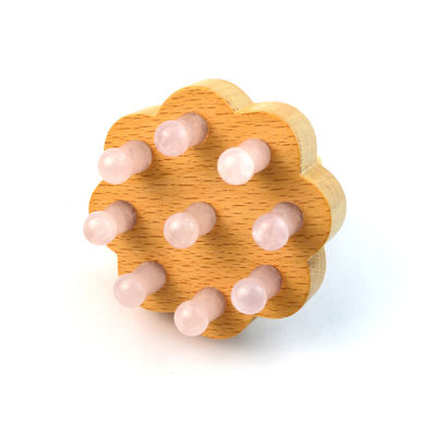 로즈 쿼츠 머리 마사지 빗자리 머리 헤어 케어 자이드 마사지 머리 브러쉬 몸 마사지 휴식 머리 마사지 장비