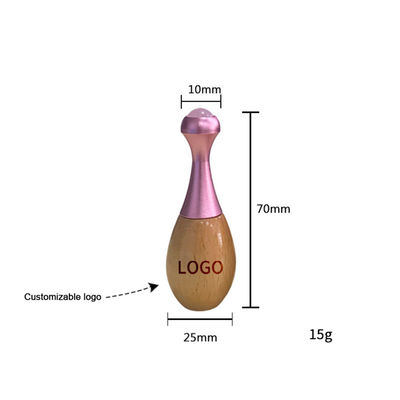 목조 손잡이 자이드 마사지 롤러 얼굴 구아 샤 마사지 스틱 및 눈 크림 흡수를 촉진하기위한 눈 관리 도구