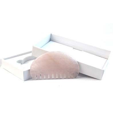 얼굴 마사저 천연 로즈 쿼츠 자이드 헤어 빗 Gua Sha 도구 자이드 두피 마사저 머리에 마사지 치료로 두피 긴장을 완화