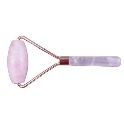 천연 로즈 쿼츠 얼굴 마사지 롤러 가와 샤 자이드 롤러 얼굴 노화 방지 치료 분홍색 얼굴 마사지