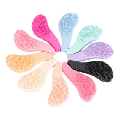 2 사이즈 순수한 색상 머리 마사지 Comb 항 정적 인 헤어 케어 브러쉬 Detangle 샤워 헤어 브러쉬 Comb 머리 마사지 Comb