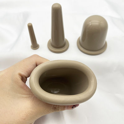 OEM/ODM 수용 4 PCS 실리콘 컵링 세트 얼굴 컵링 치료 진공 마사지 컵