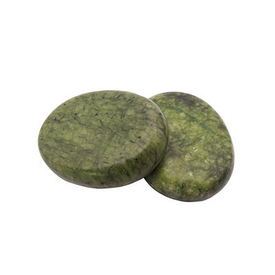 천연 Xiuyan Jade Healing Hot Stones 세트 전문 마사지 및 스파 휴식을 위해