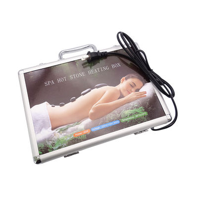 220V 110V 개인 건강 관리 알루미늄 난방 상자와 16pcs 바잘트 에너지 돌과 함께 뜨거운 마사지 돌 세트