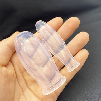 4pcs 디자인 투명한 실리콘 얼굴 컵 키트 진공 실리콘 치료 마사저 몸 컵 세트 몸을 개선