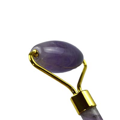 천연 깎은 얼굴 Guasha 마사지 아메티스트 얼굴 롤러 Gua Sha 얼굴 눈 목 몸 사용자 정의 로고