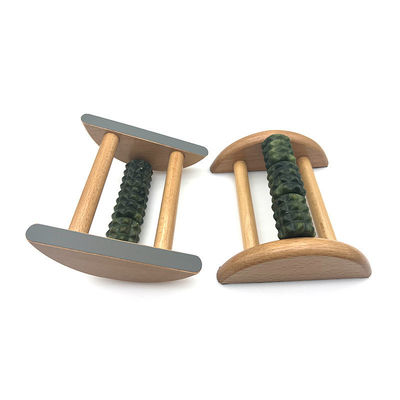커스터마이징 할 수 있는 비치 나무 브래킷 자이드 발 마사저 14*12.8*5.2cm 시우안 자이드 마사지 롤러 휴대용 발 마사지 도구