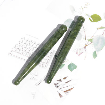 110*12mm Xiuyan Jade Gua Sha Stick 최첨단 얼굴 마사지 및 림프 배수 도구