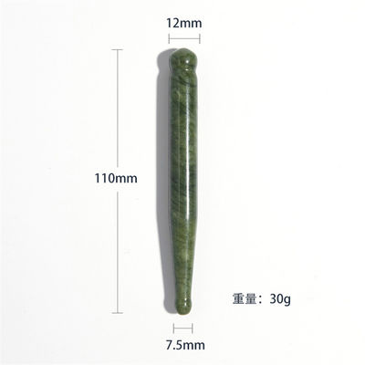 110*12mm Xiuyan Jade Gua Sha Stick 최첨단 얼굴 마사지 및 림프 배수 도구