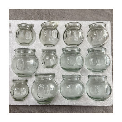 맞춤형 크기 12pcs 컵링 유리 마사지 컵링 치료 세트 컵링 치료 장치 마사지 유리 불