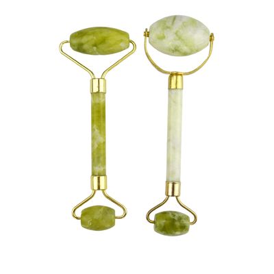 얼굴 마사지 장비 천연 Xiuyan Jade 얼굴 롤러 100% 천연 Jade 마사저 아름다움 도구 및 피부 관리를 위해