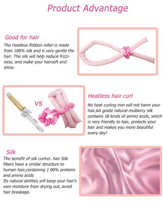 열 을 받지 않는 실크 롤러 를 사용 하여 힘 을 쓰지 않고 아름다운 머리카락 을 얻으십시오.