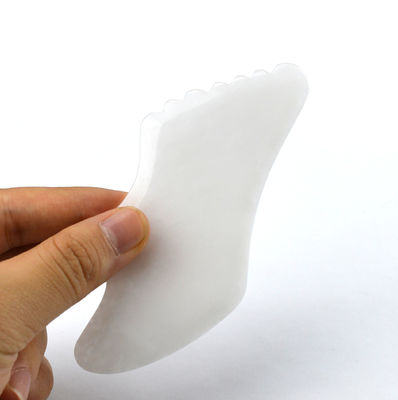2024 화이트 자이드 얼굴 몸 자이드 구아샤 마사저 보드 구아샤 돌 스크래핑 보드 11.8cm*5cm*0.5cm 몸과 얼굴