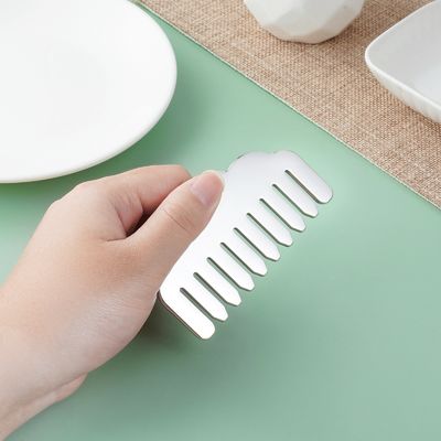 스테인레스 스틸 구아 샤 헤어 빗 심장 모양 머리 마사지 도구 머리 마사지 장비