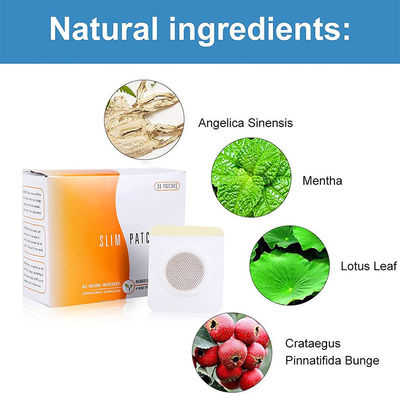 마사지 기능 30pcs 비조직 직물 지방 연소 체중 감량 해독 가늘한 패치 뱃살 스티커 가늘게 만드는 제품 신체 관리