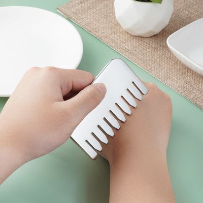 스테인레스 스틸 구아 샤 두피 마사지 Comb Guasha 돌 머리 마사지 Hair Health Care Beauty Salon