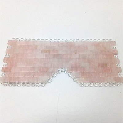 얼굴 및 눈 마사지 성능을위한 분홍색 쿼츠 얼굴 마스크