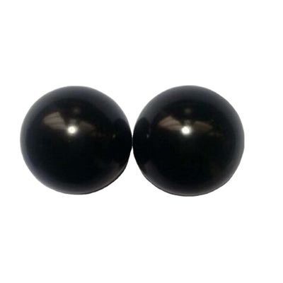 조각 50mm 자연 검은 비안 돌 손 공 마사지 부드러운 치유 크리스탈 구구 마사지 및 치유