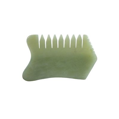 100% 천연 Xiuyan Jade Comb 몸 피부 관리 마사지 도구 SPA 침술 휴식 치료
