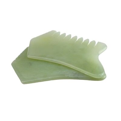 100% 천연 Xiuyan Jade Comb 몸 피부 관리 마사지 도구 SPA 침술 휴식 치료