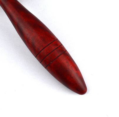 얼굴 치료 및 주름 방지 치료용 빨간색 또는 노란색 목재 마사지 롤러