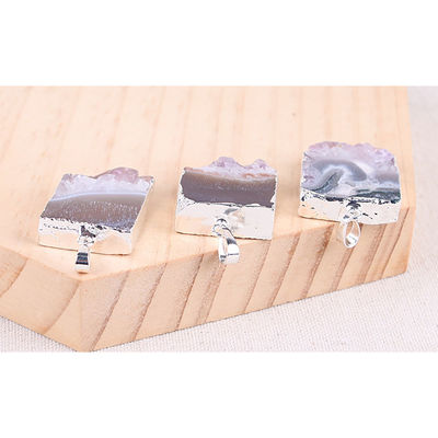 펑슈이 천연 드루지 쿼츠 아가트 아메티스트 목걸이