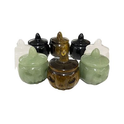 새기 기술 자연 결정 반 귀석 조각 고추 할로윈 장식용으로 완벽하게 조각