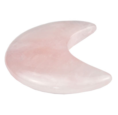 2024 로즈 쿼츠 미니 구아 샤 스톤 반달 모양 구아샤 스톤 고대 모방 얼굴 마사지 용이