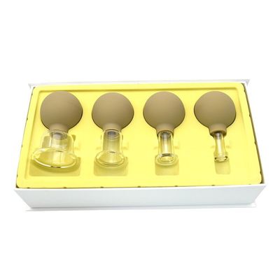 높이 96mm 중국 전통 유리 컵 마사지 치료 진공 컵 장비 세트 키트 등 어깨 다리 몸