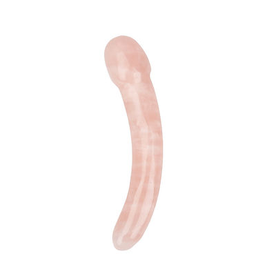 편안한 로즈 쿼츠 몸 마사지 요니 스틱 자연적인 몸의 휴식과 음악적 기능을 위해 손으로 만든